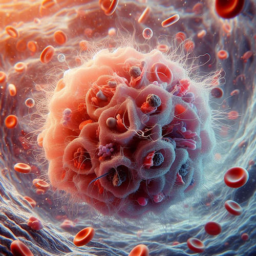 Resim 2: Lökosit hücresinin mikroskopik görünümü (Kaynak: Phylum from Pixabay) Resim 2: Lökosit hücresinin mikroskopik görünümü (Kaynak: Phylum from Pixabay)